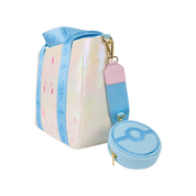 LOUNGEFLY - Pokémon Iridescent Pikachu Tote Crossbody Bag with Coin Bag