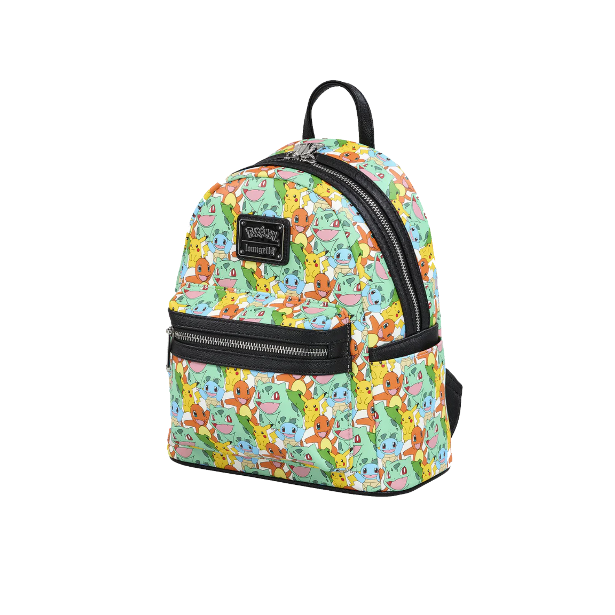 LOUNGEFLY - Pikachu & Starters All Over Print Mini Backpack