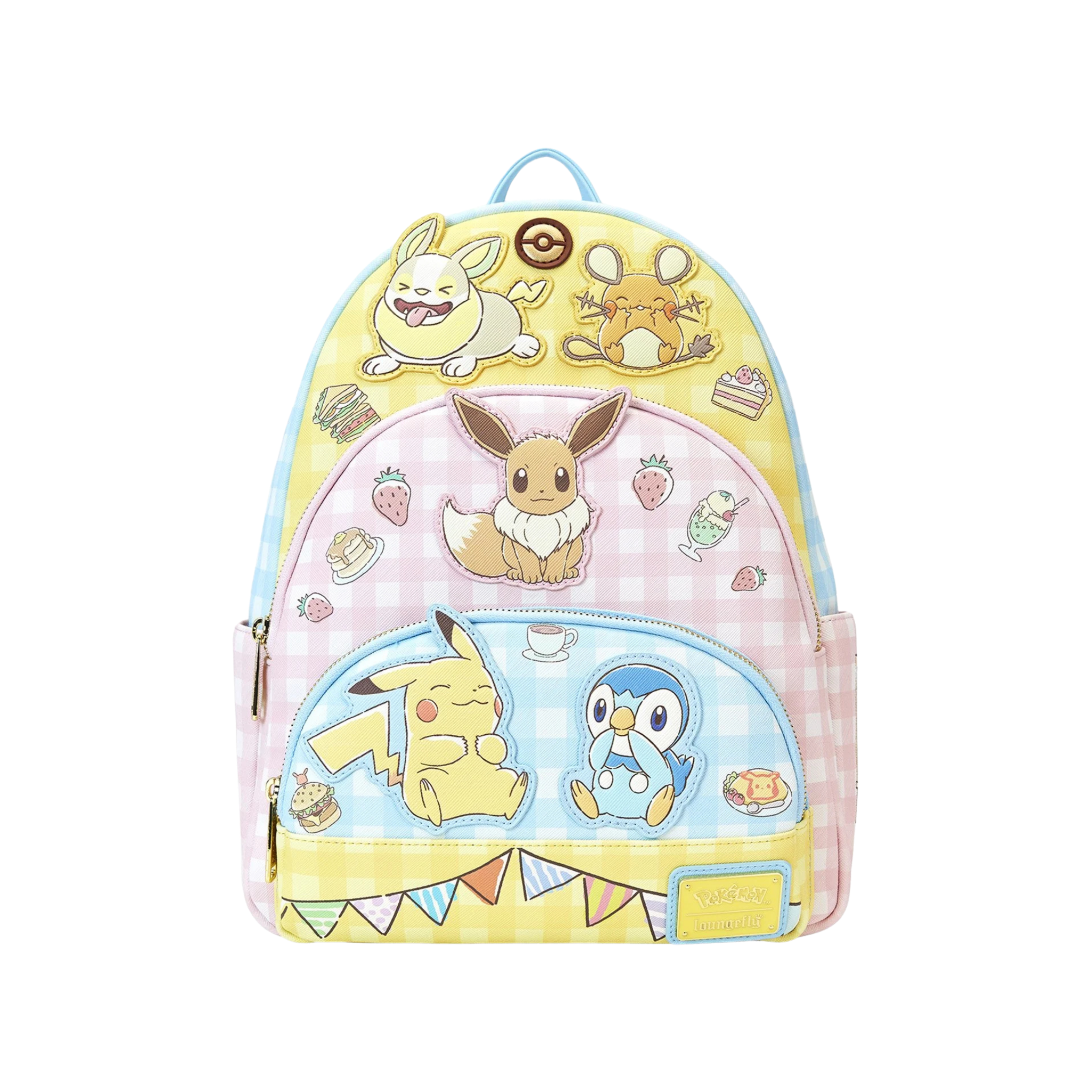 LOUNGEFLY - Pokémon Café Triple Pocket Mini Backpack