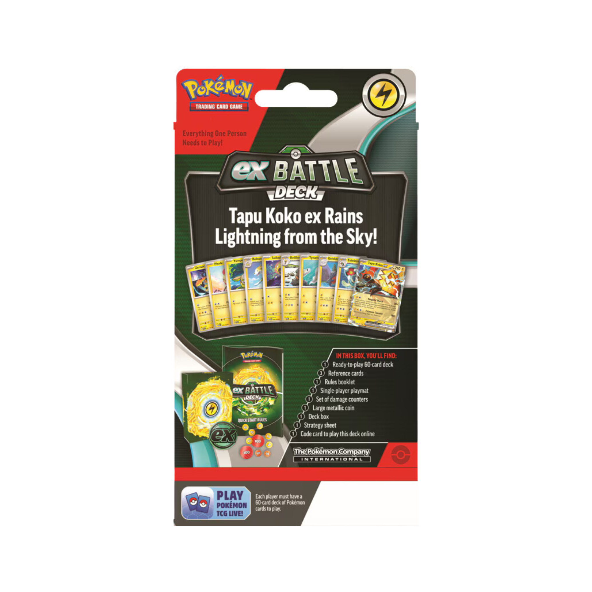 ENGLISH - Tapu Koko / Iron Leaves ex Battle Deck