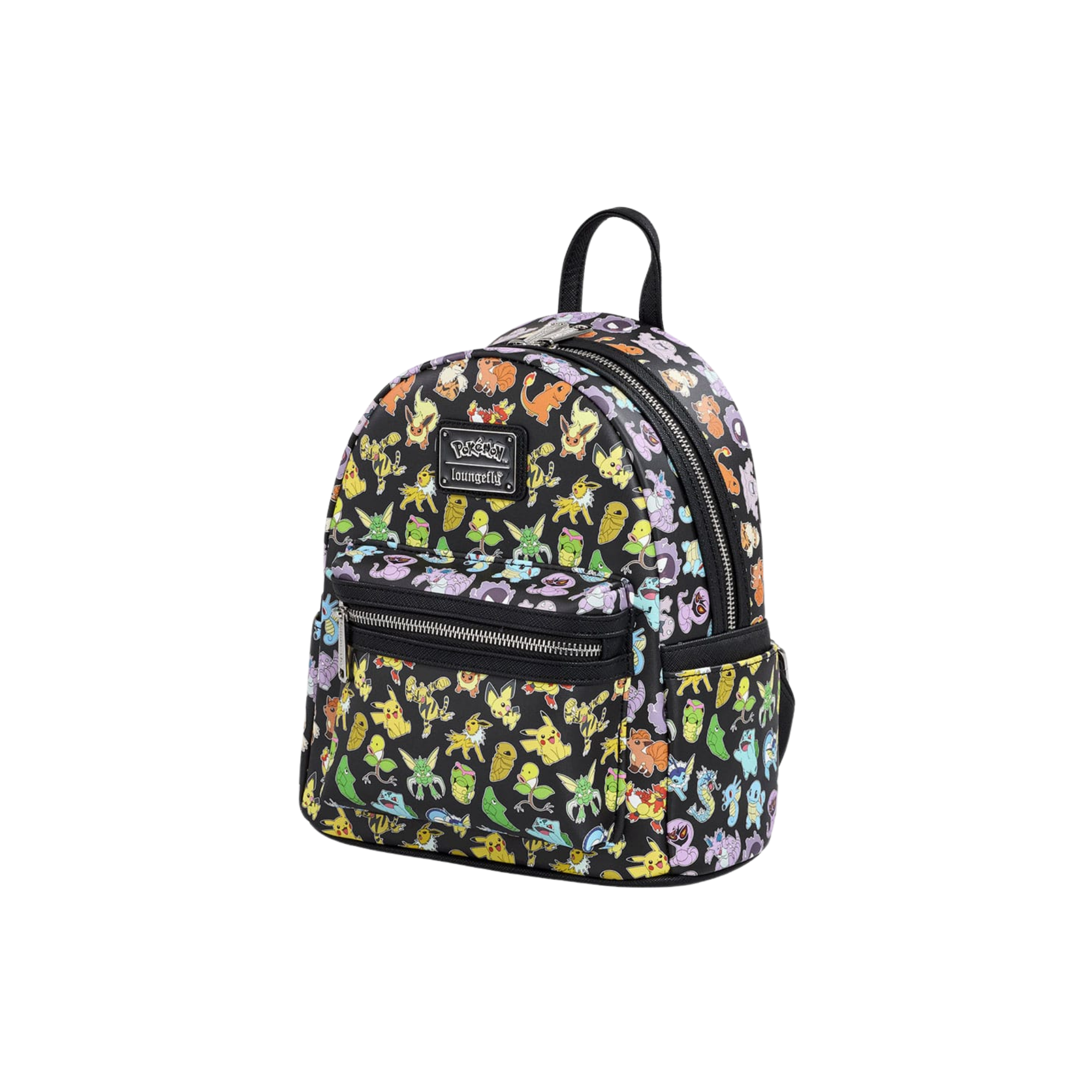 LOUNGEFLY - Pokémon Multi Character All-Over Print Mini Backpack