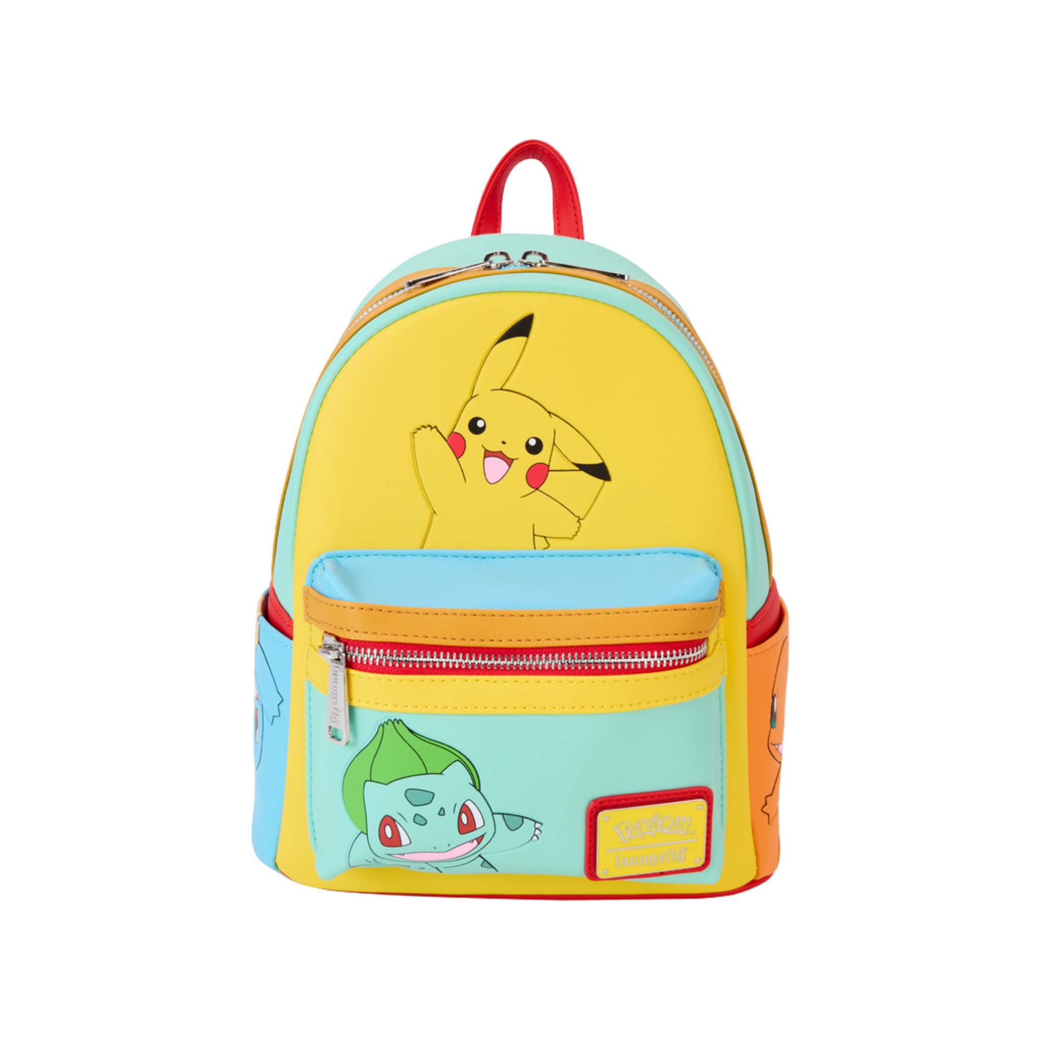 LOUNGEFLY - Pokémon Color Block Starters Mini Backpack
