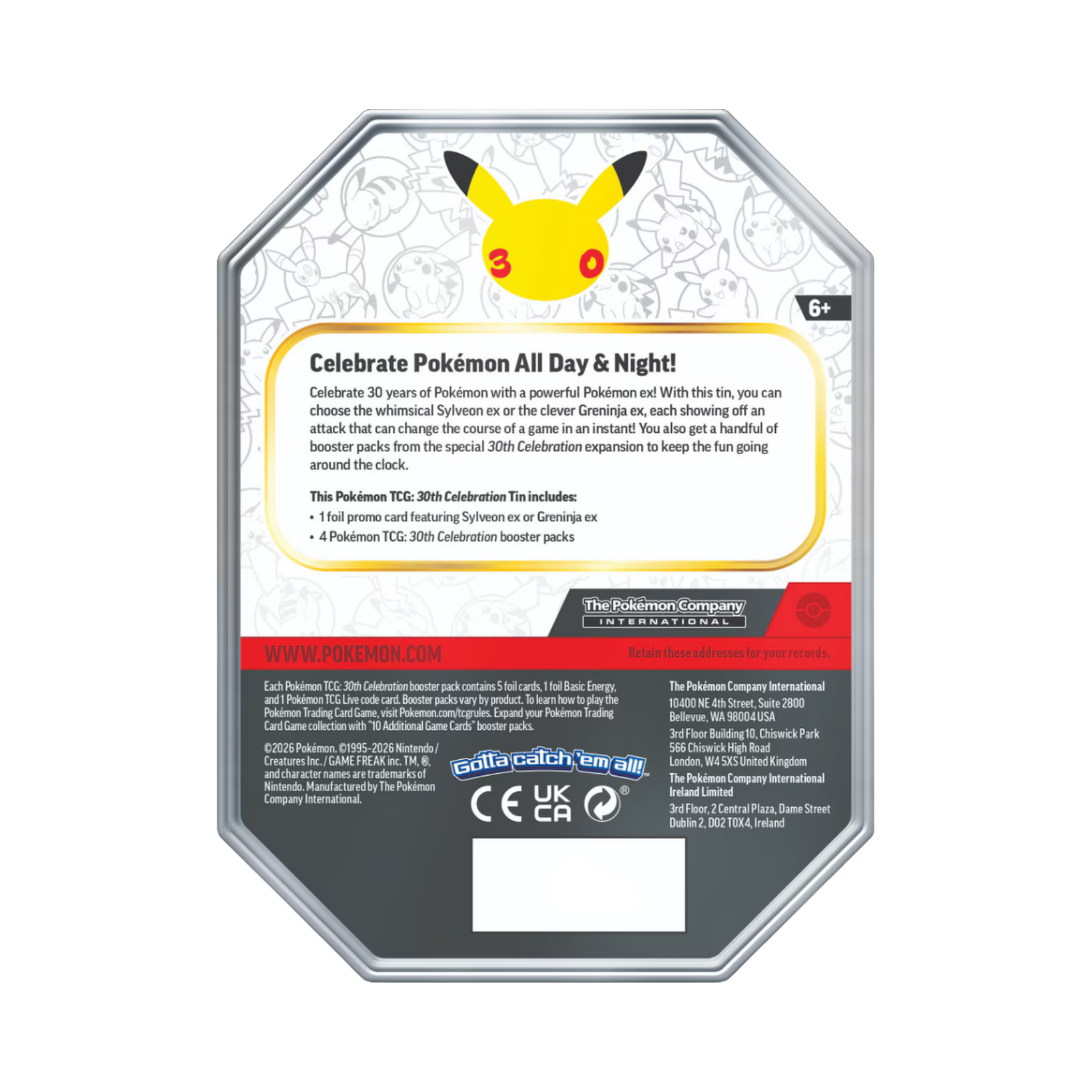 ENGLISH - 30th Celebration Ex Tins (4 Pack)