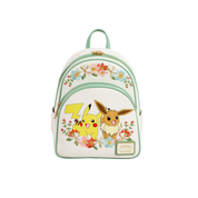 LOUNGEFLY - Pikachu & Eevee Floral Mini Backpack
