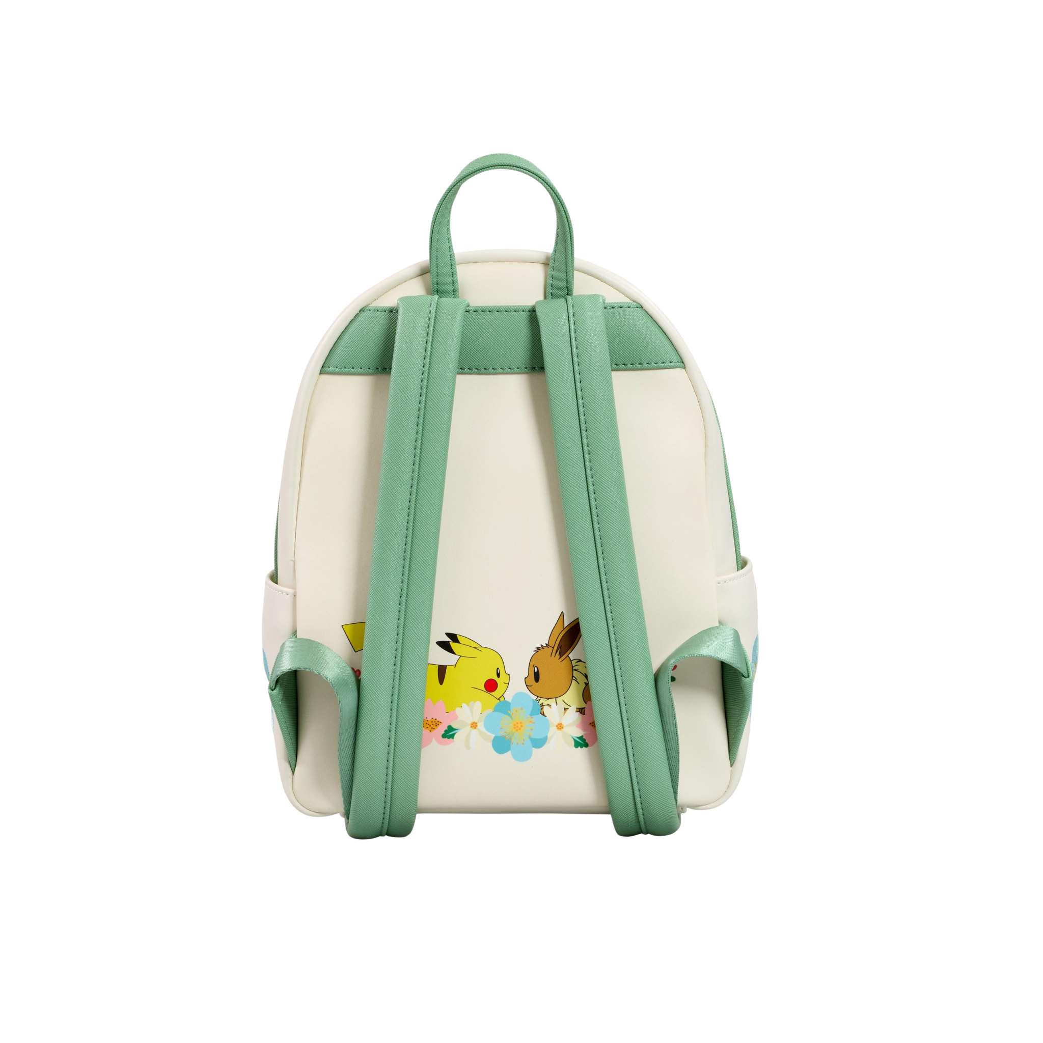 LOUNGEFLY - Pikachu & Eevee Floral Mini Backpack
