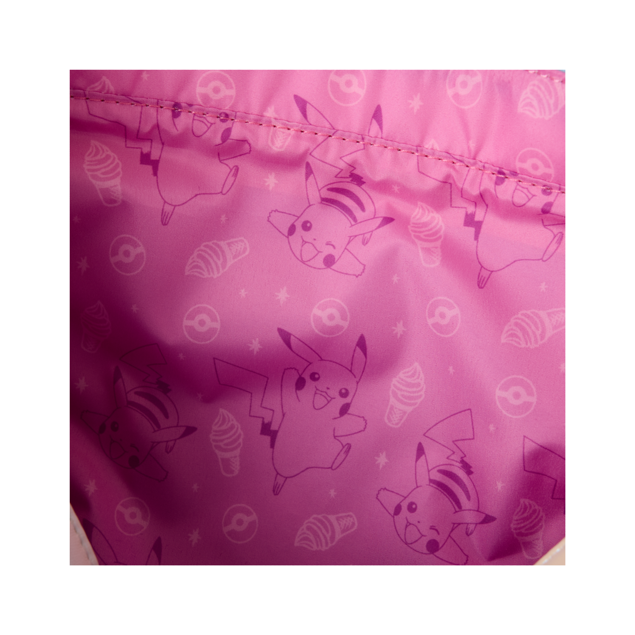 LOUNGEFLY - Pokémon Iridescent Pikachu Tote Crossbody Bag with Coin Bag