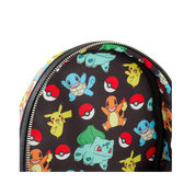LOUNGEFLY - Pikachu & Starters All Over Print Mini Backpack