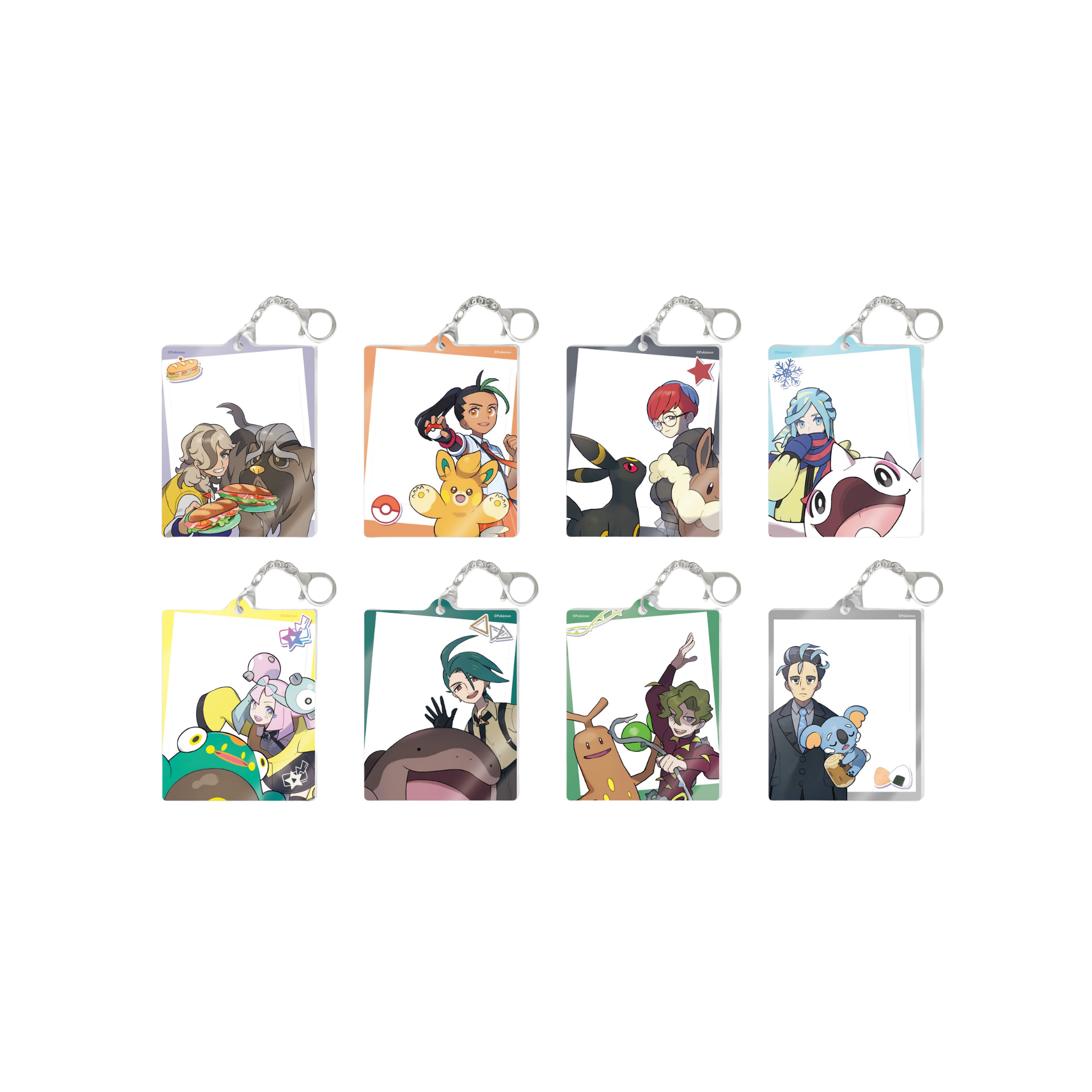 CHINESE (Simplified) - Paldean Trainer Photo Card Keychain Set