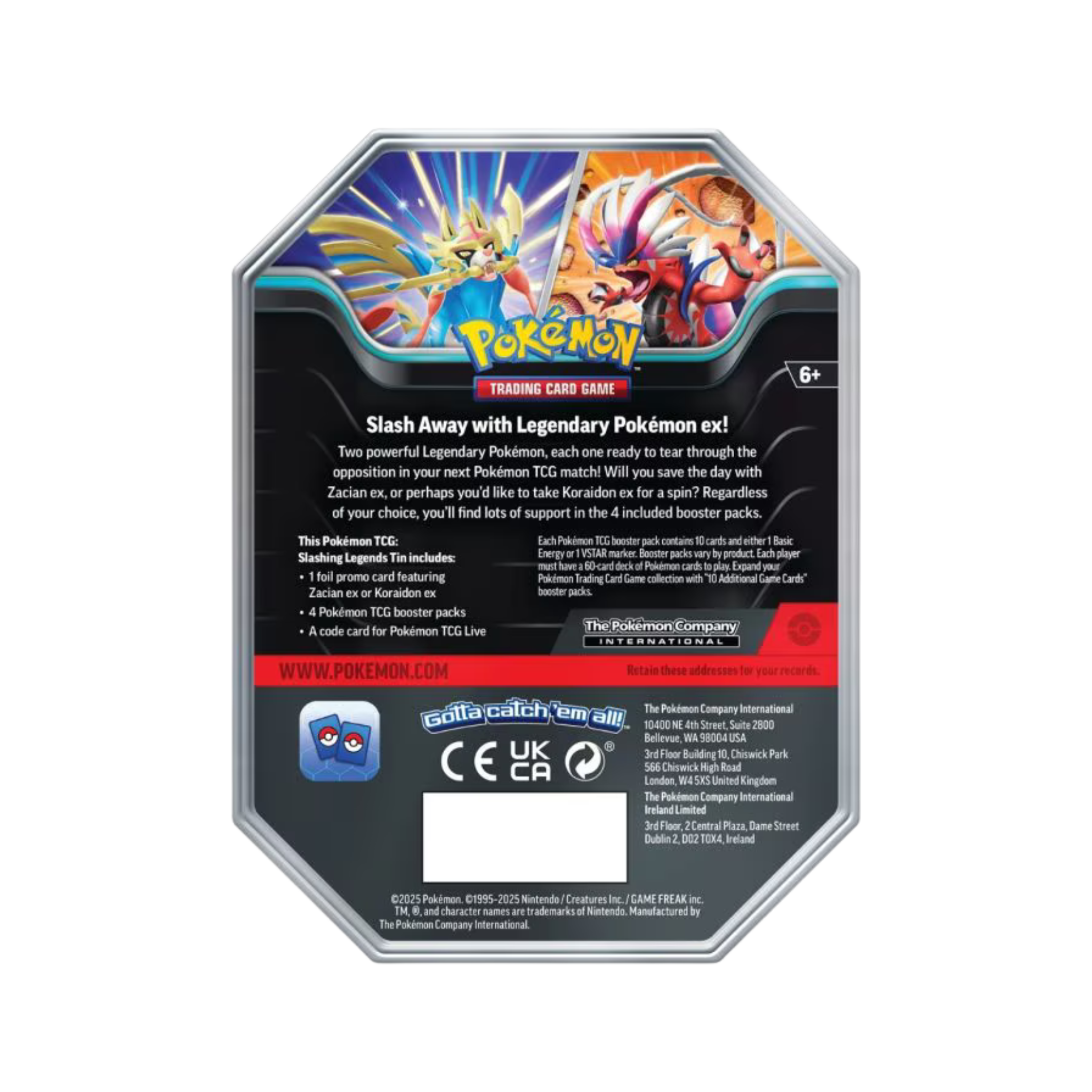 ENGLISH - Slashing Legends ex Tin