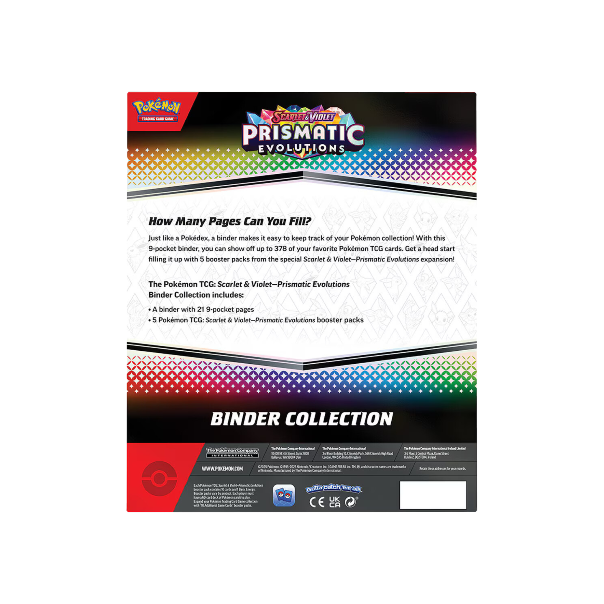 ENGLISH - Prismatic Evolutions: Binder Collection