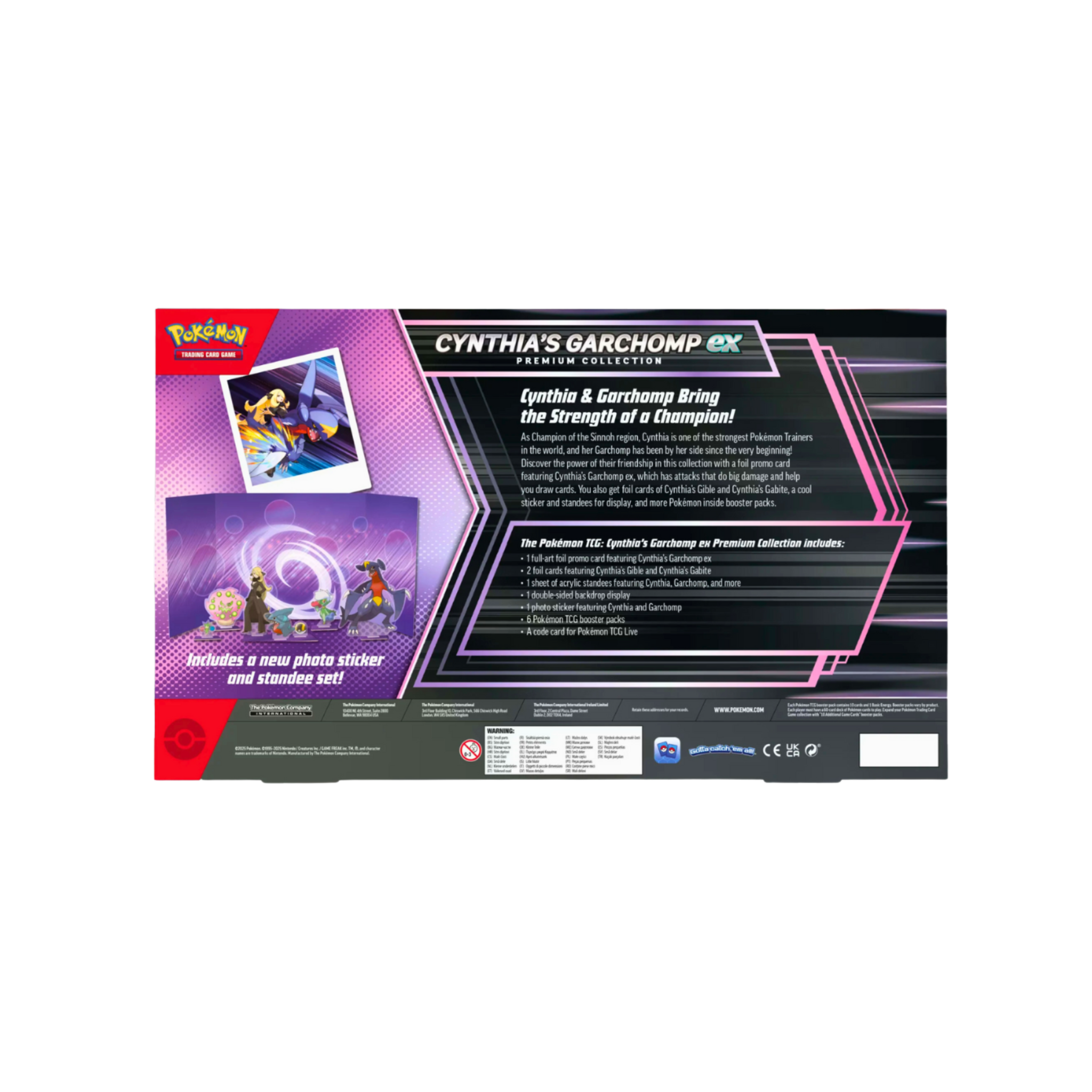 ENGLISH - Cynthia’s Garchomp EX Premium Collection