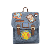 LOUNGEFLY - Leather Pokémon Denim Patches Mini Backpack