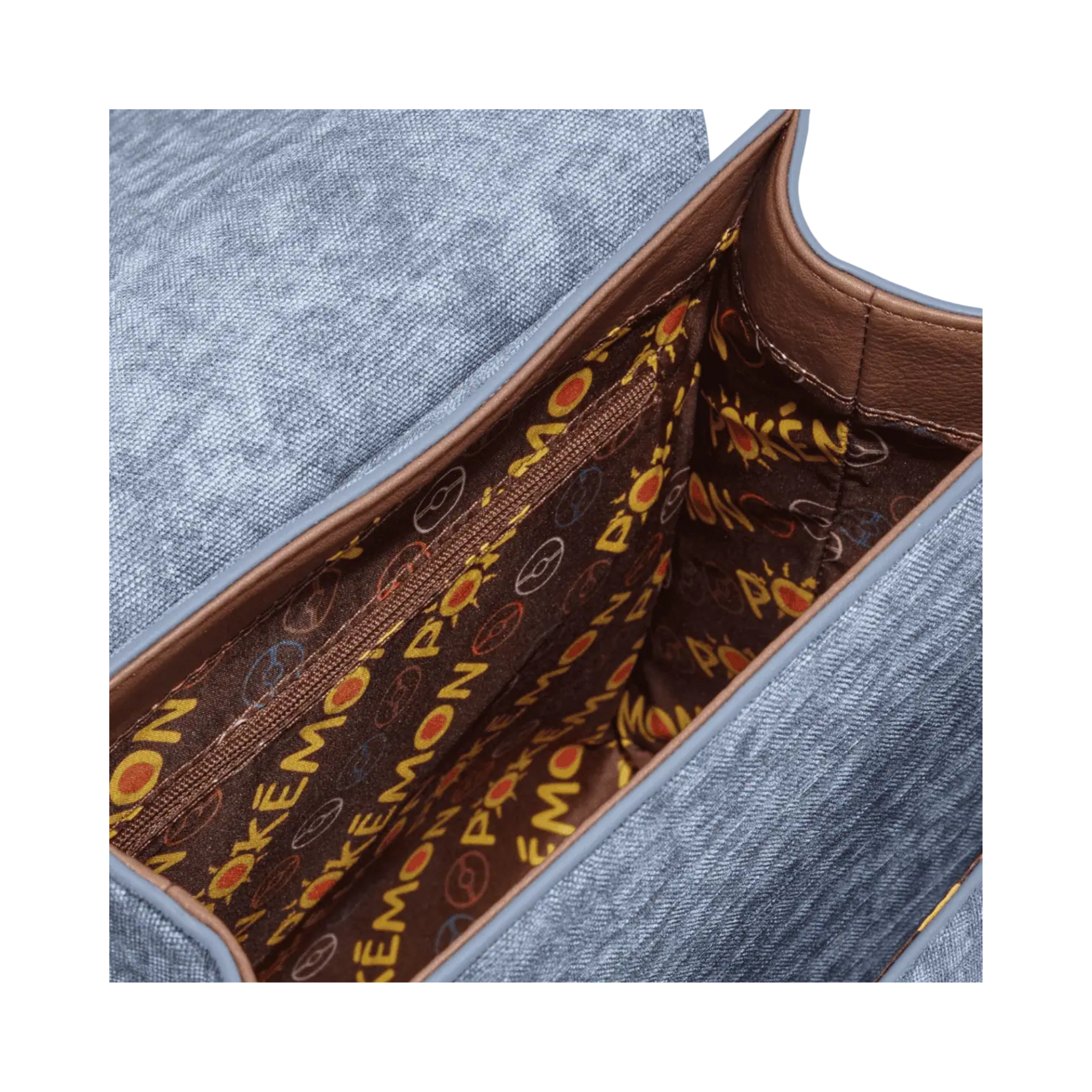 LOUNGEFLY - Leather Pokémon Denim Patches Mini Backpack