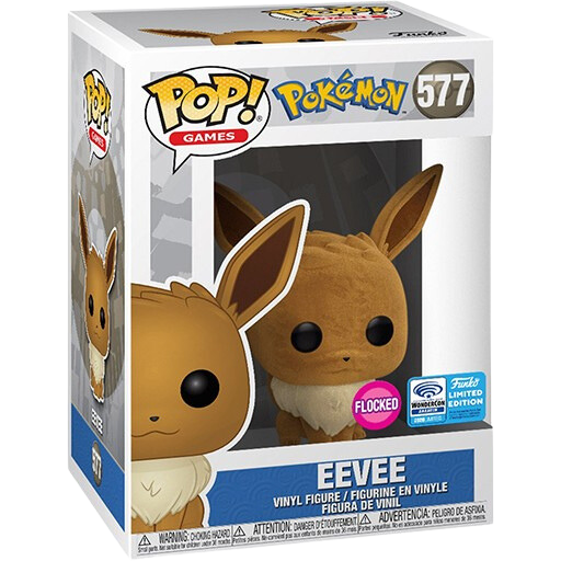 Funko Pop! Games # 553 Pokémon Pikachu (Flocked) Zavvi Exclusive