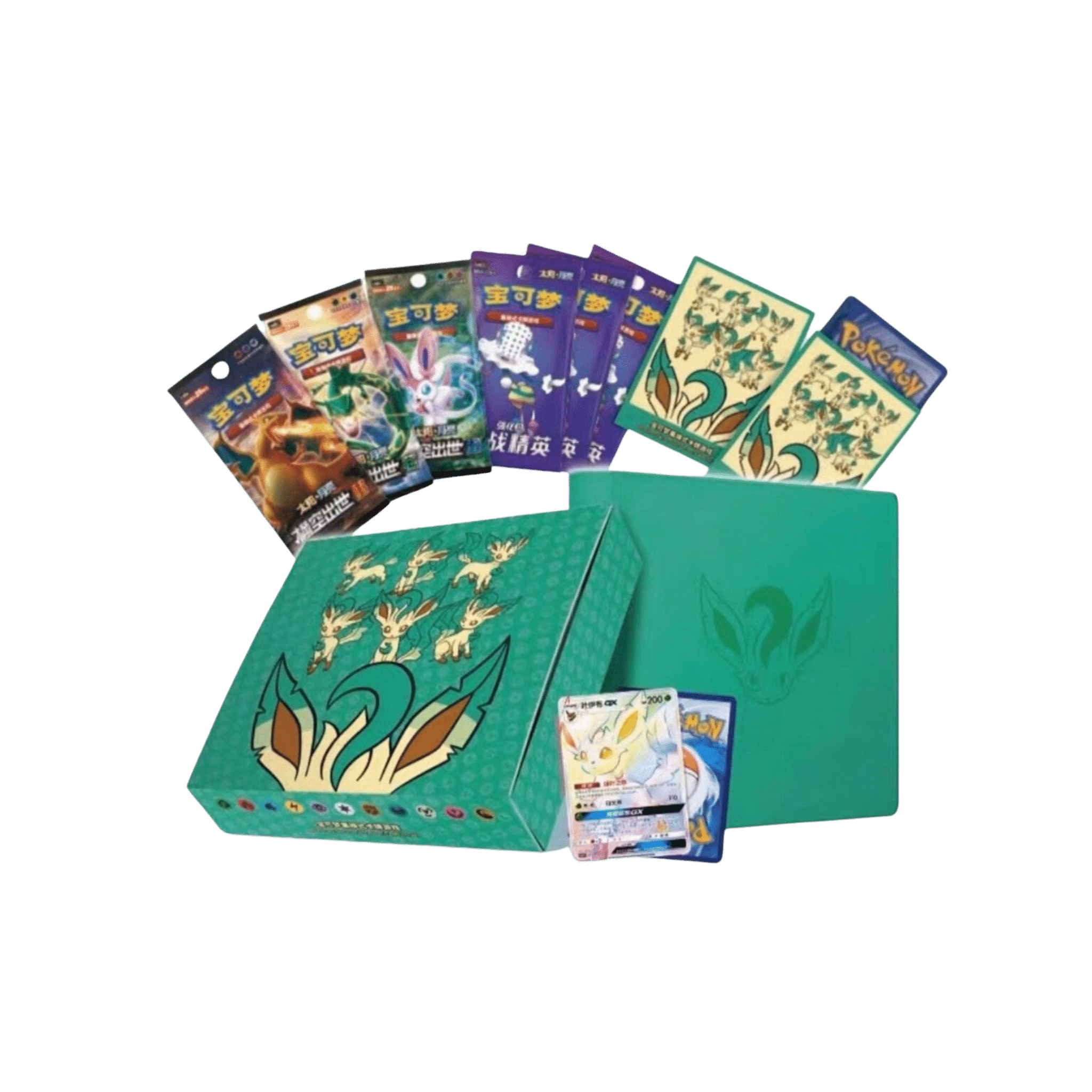 CHINESE (Simplified) - Eevee GX Giftbox - Leafeon