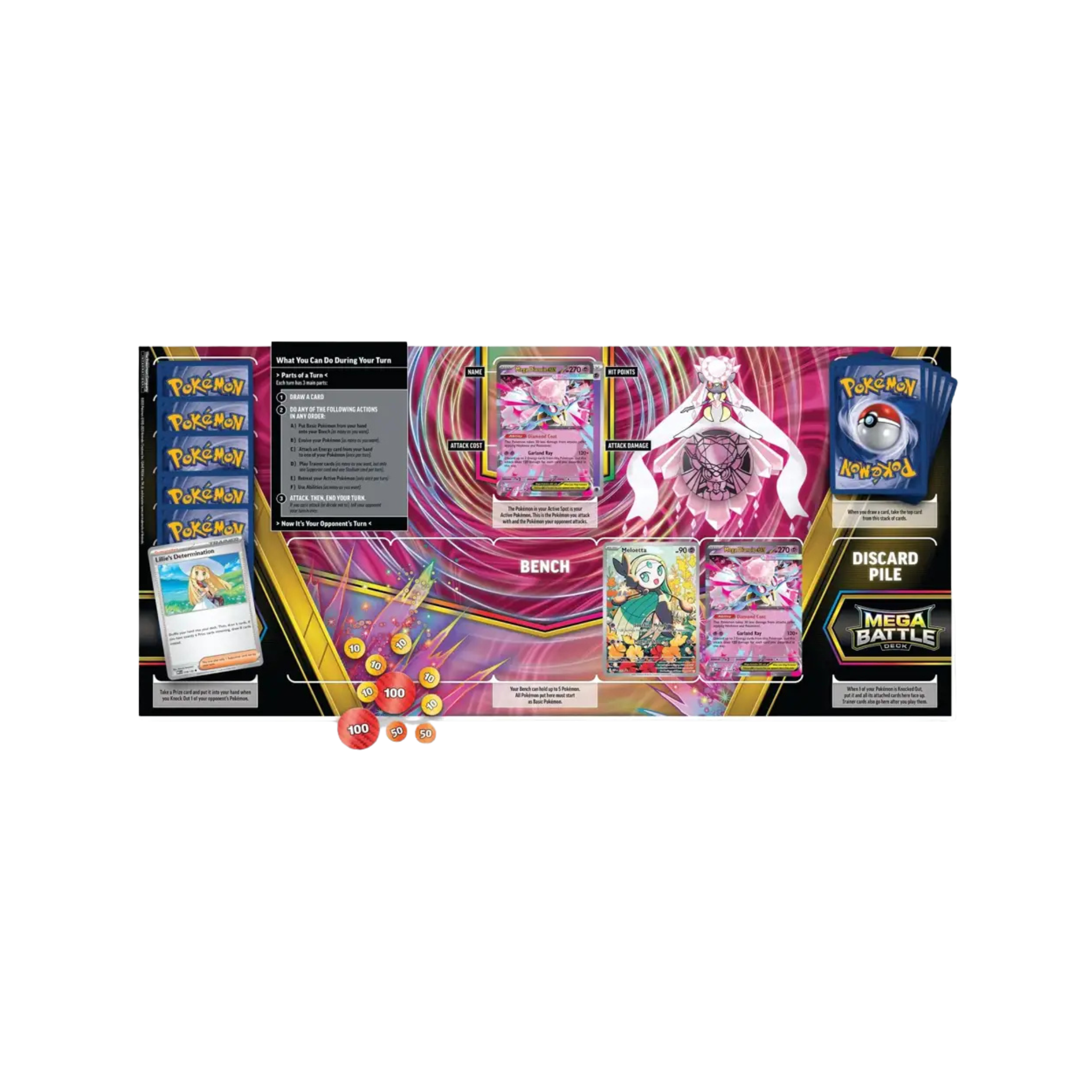 ENGLISH - Mega Gengar & Mega Diancie EX Battle Decks Bundle