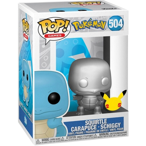 Funko POP! Silver - Squirtle #504