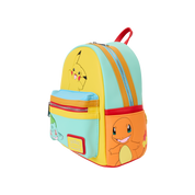 LOUNGEFLY - Pokémon Color Block Starters Mini Backpack