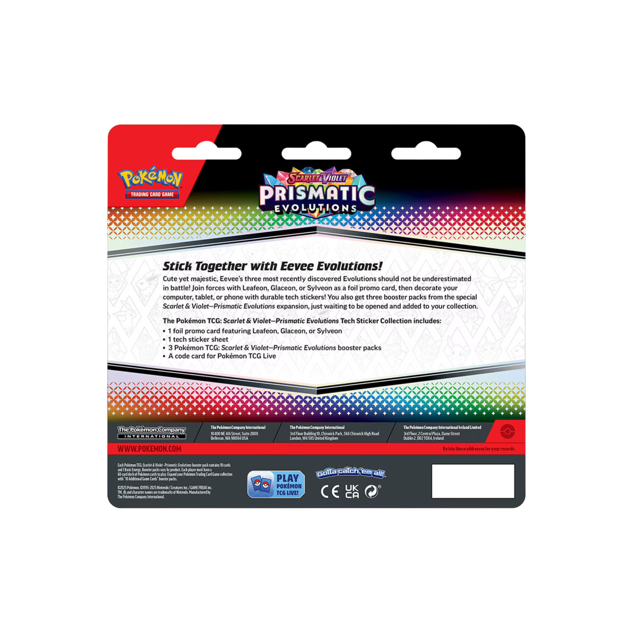 ENGLISH - Prismatic Evolutions: Tech Sticker Blister