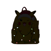 LOUNGEFLY - Pokémon Santa Pikachu String Lights Light Up Mini Backpack